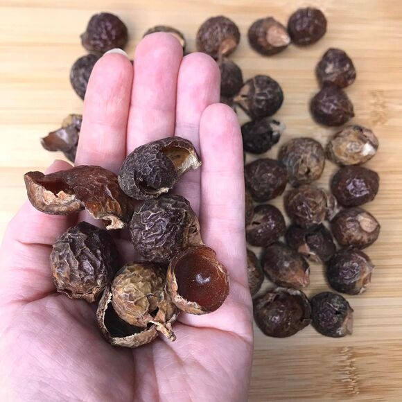 Organic Soap Nut Berry (1lb) & 6 Dryer Ball Combo Chemical Free Sustainable - Picture 4 of 10